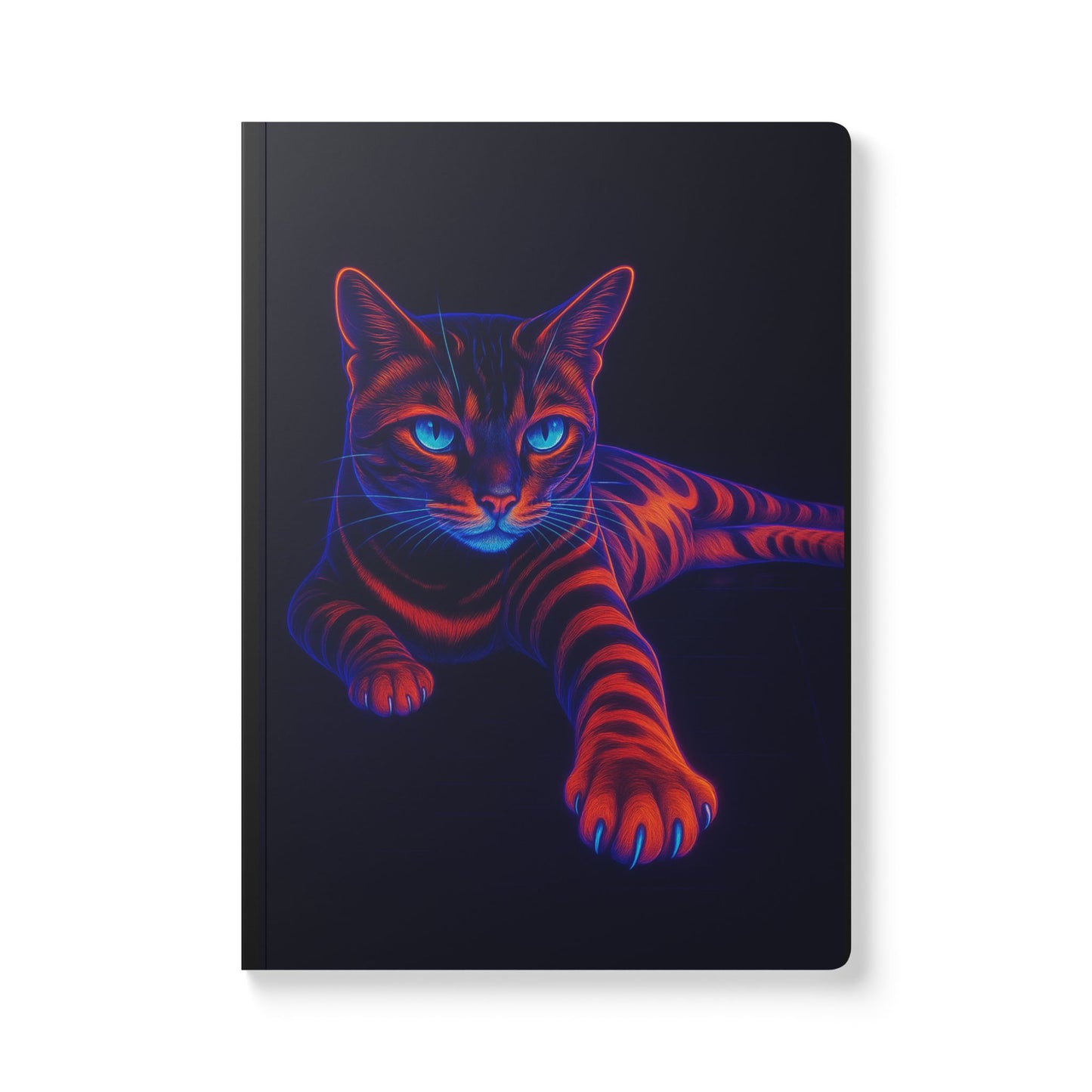 Neon Bengal Cat Journal – Electric Softcover Journal for Cat Lovers, Writers & Aesthetic Addicts