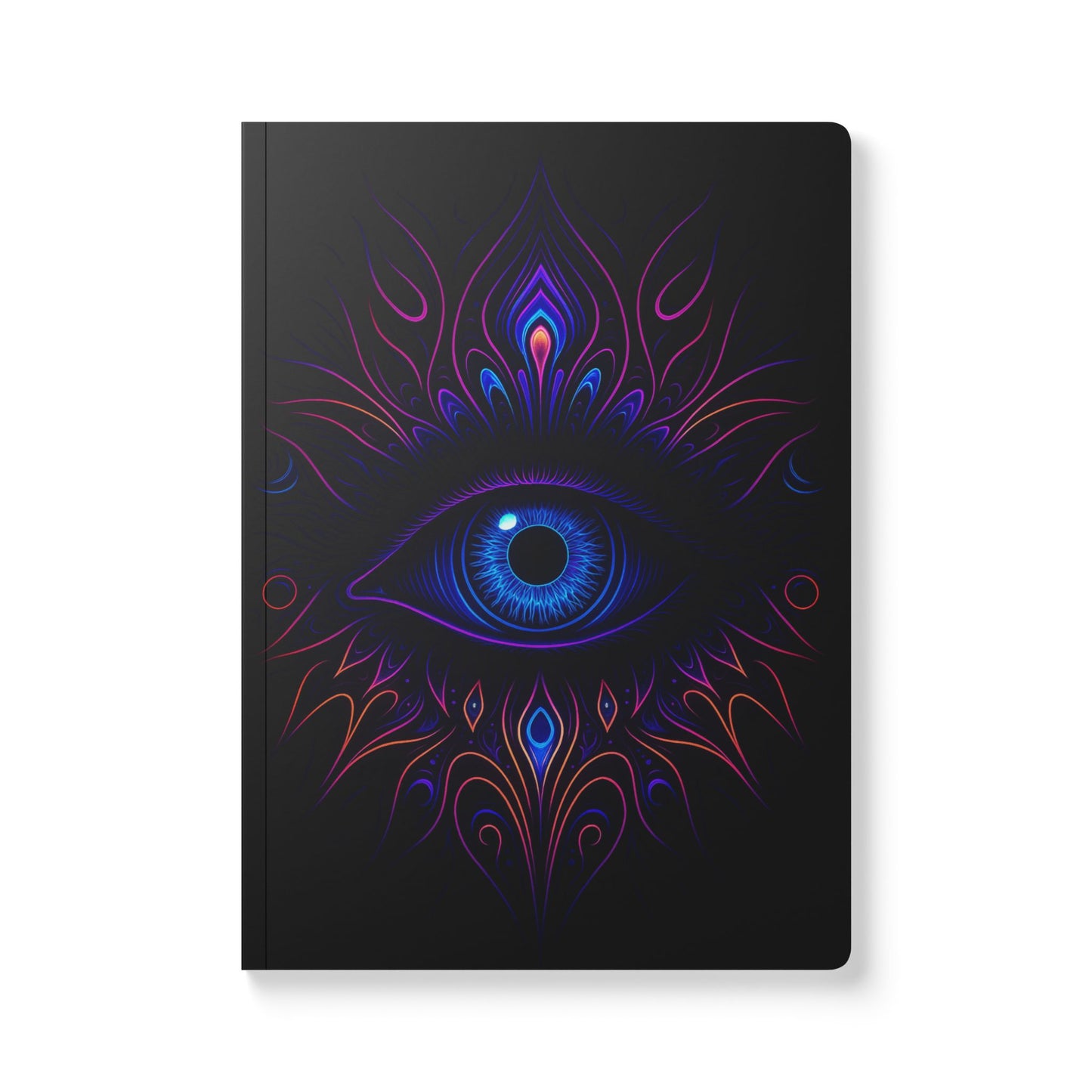 Third Eye Neon Journal – Mystical Eye Softcover Journal for Intuition, Manifestation, Shadow Work & Spiritual Journaling