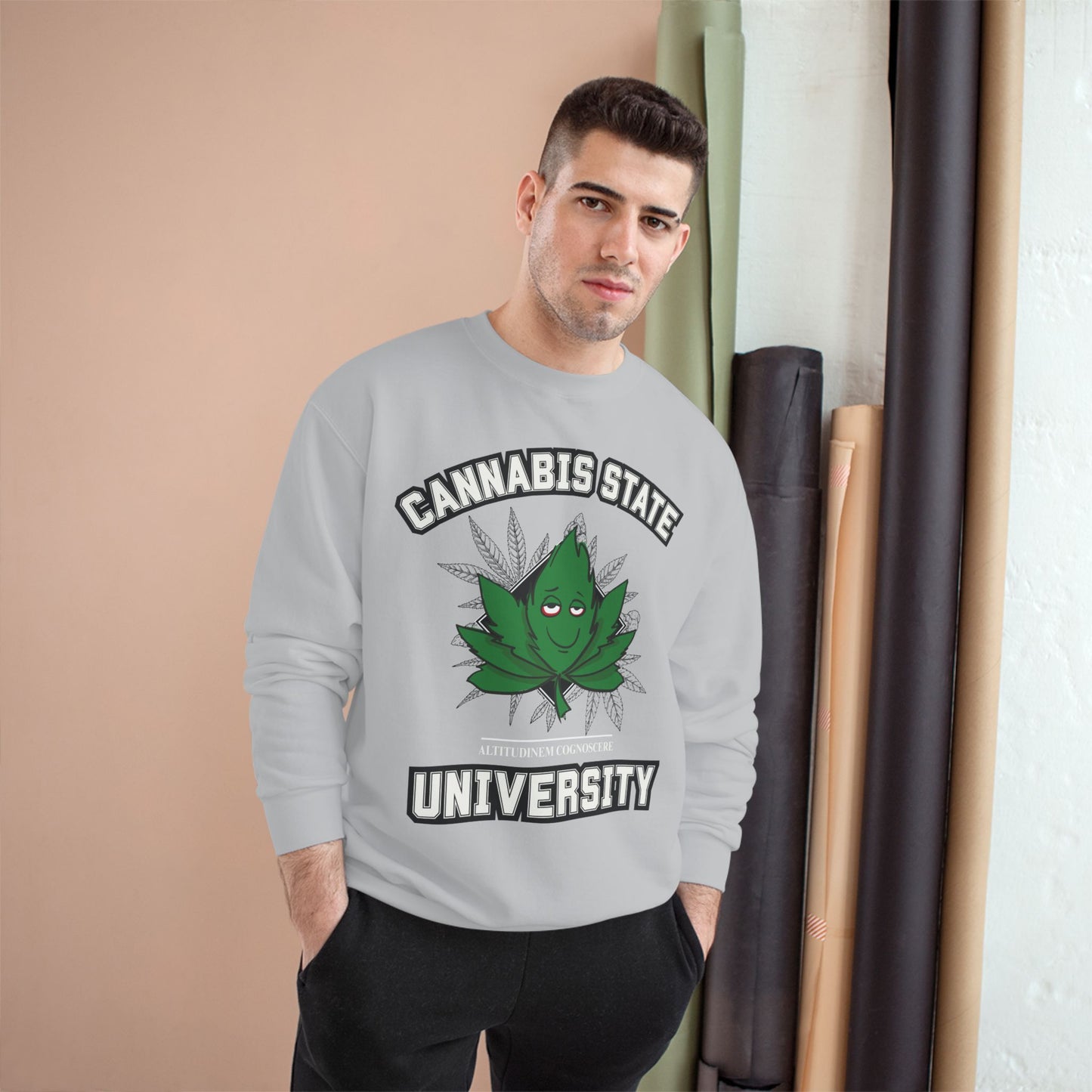 Champion Sweatshirt - Cannabis University and College Themed Shirt