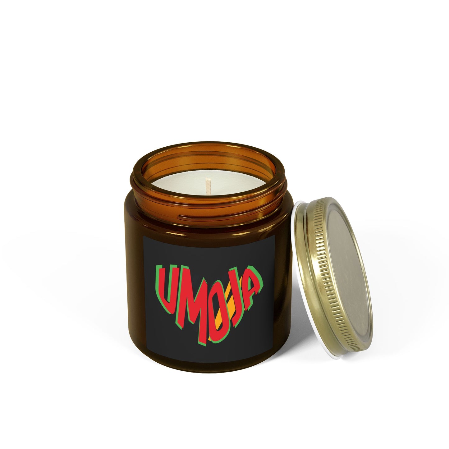 Umoja Unity Kwanzaa Candle | Natural Coconut Apricot Wax | African Heritage Gift | Black History Month | Cultural Home Decor