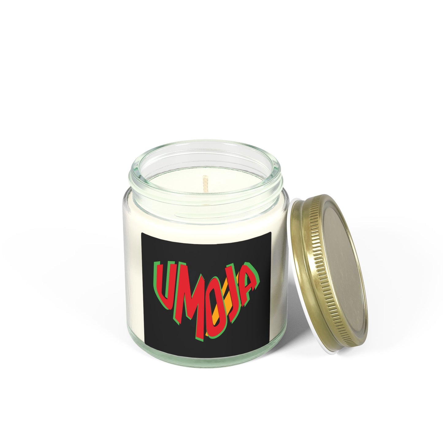 Umoja Unity Kwanzaa Candle | Natural Coconut Apricot Wax | African Heritage Gift | Black History Month | Cultural Home Decor