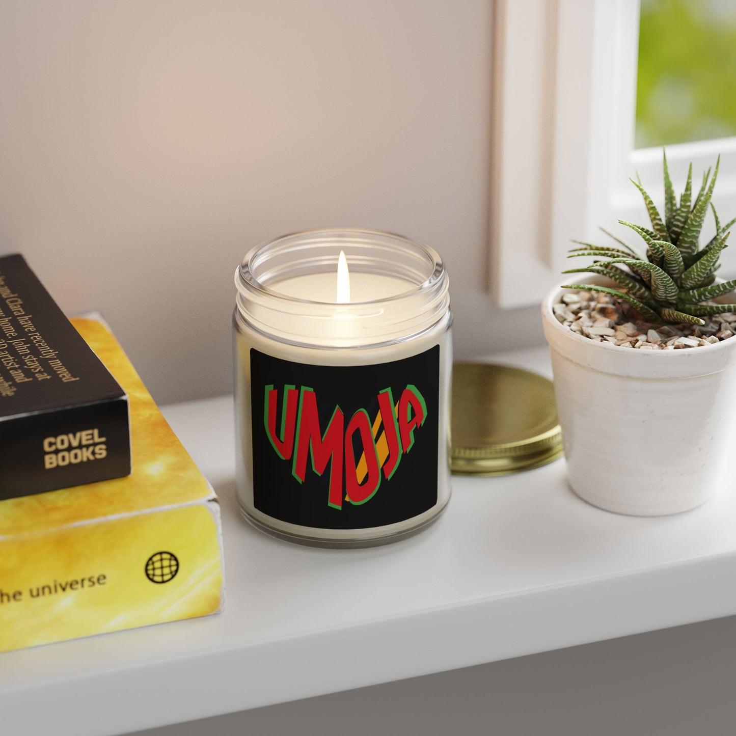 Umoja Unity Kwanzaa Candle | Natural Coconut Apricot Wax | African Heritage Gift | Black History Month | Cultural Home Decor