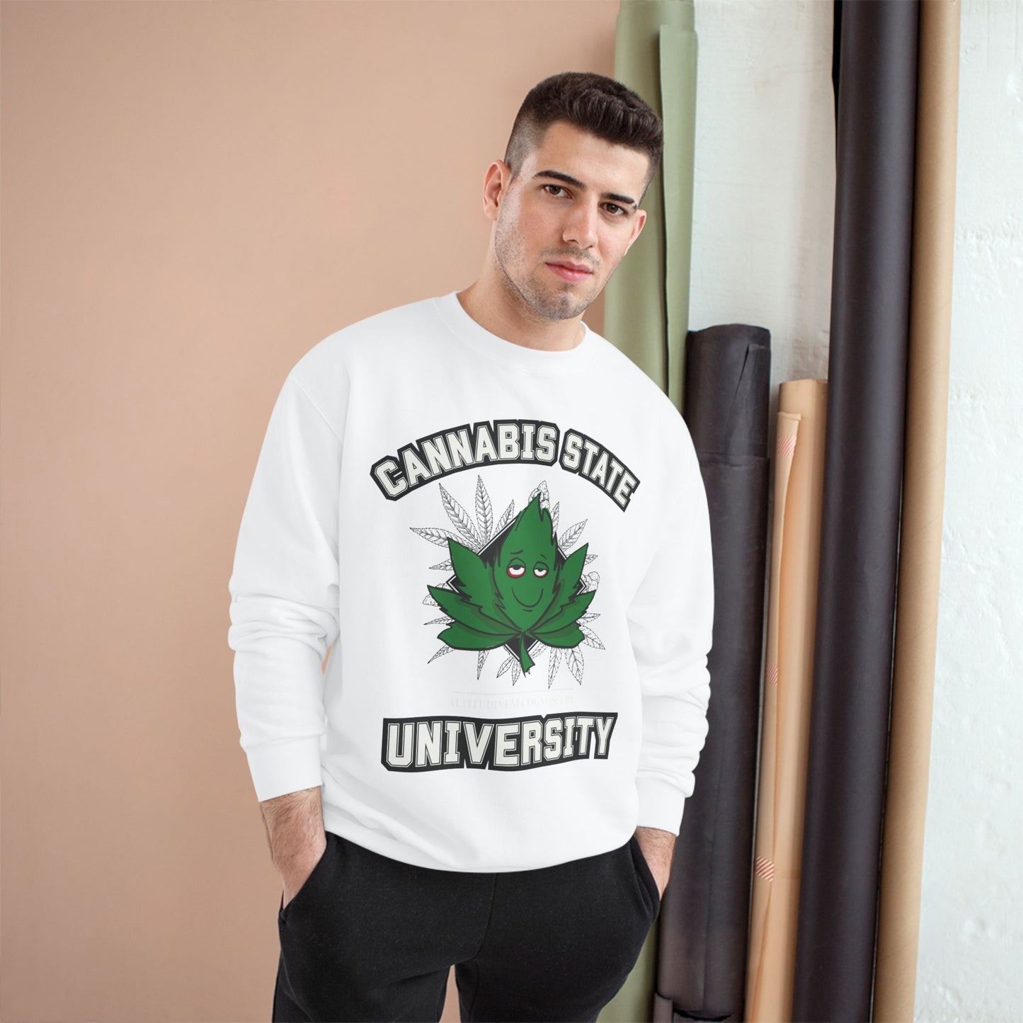 Champion Sweatshirt - Cannabis University and College Themed Shirt