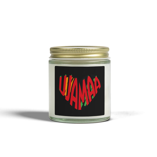 Ujamaa Cooperative Economics Kwanzaa Candle | Natural Coconut Apricot Wax | African Heritage Gift | Black History Month | Cultural Home Decor